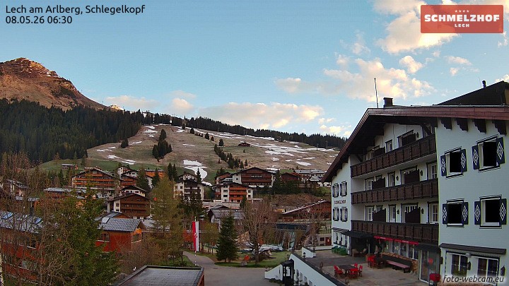 Archiv Foto Webcam Lech: Hotel Schmelzhof