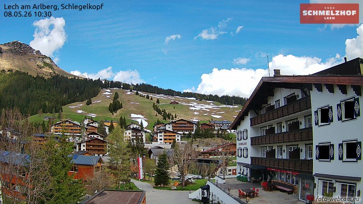 Archiv Foto Webcam Lech: Hotel Schmelzhof