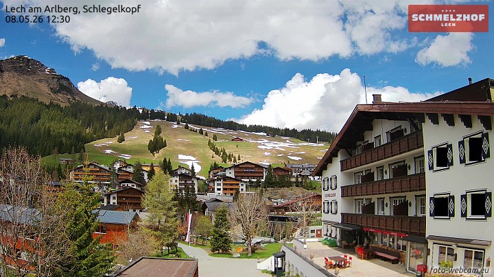 Archived image Webcam Hotel Schmelzhof (Lech)