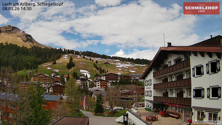 Archiv Foto Webcam Lech: Hotel Schmelzhof