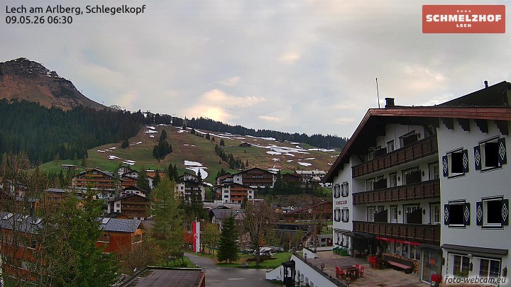 Archiv Foto Webcam Lech: Hotel Schmelzhof