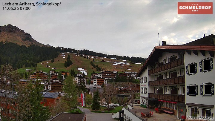 Archived image Webcam Hotel Schmelzhof (Lech)