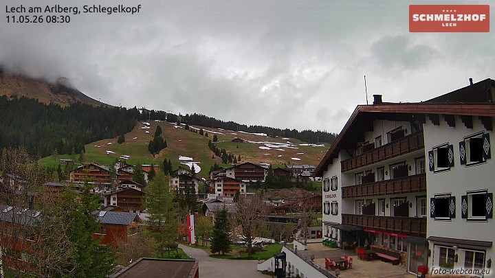 Archived image Webcam Hotel Schmelzhof (Lech)