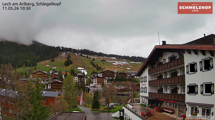 Archiv Foto Webcam Lech: Hotel Schmelzhof