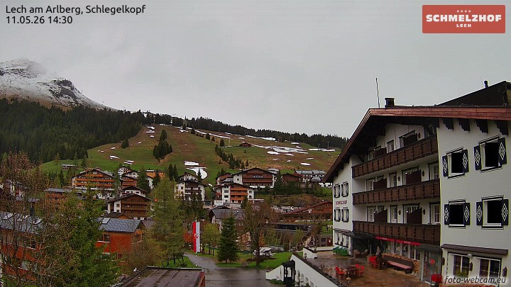 Archived image Webcam Hotel Schmelzhof (Lech)