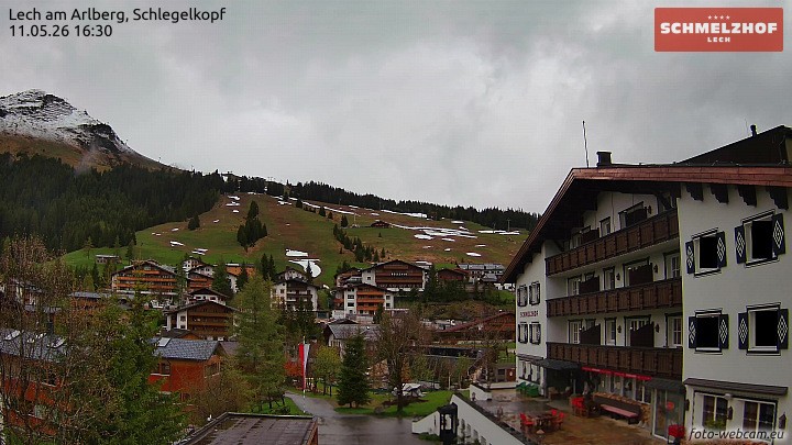 Archived image Webcam Hotel Schmelzhof (Lech)
