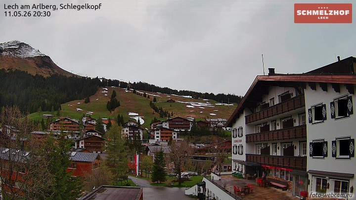 Archived image Webcam Hotel Schmelzhof (Lech)