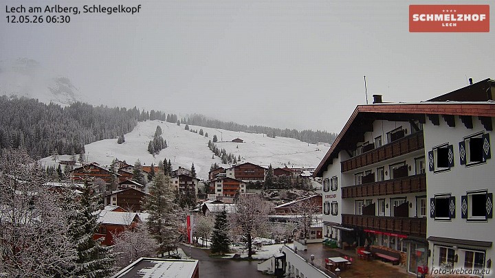 Archived image Webcam Hotel Schmelzhof (Lech)