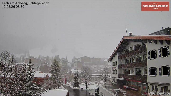 Archived image Webcam Hotel Schmelzhof (Lech)