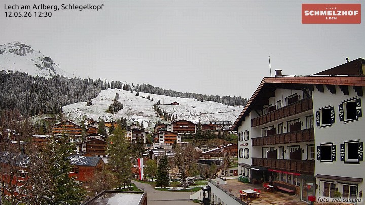 Archived image Webcam Hotel Schmelzhof (Lech)