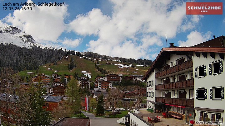 Archived image Webcam Hotel Schmelzhof (Lech)