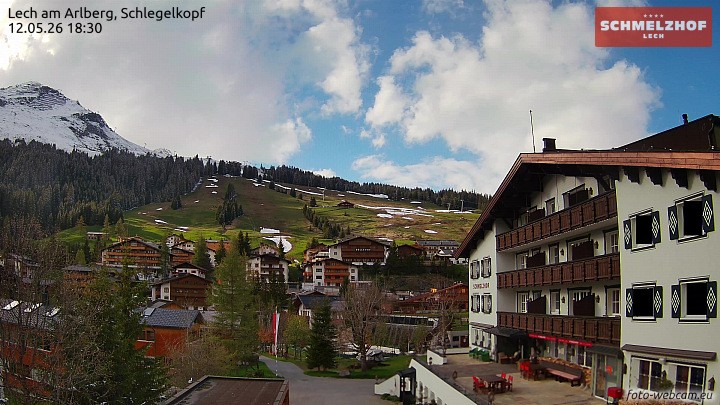 Archived image Webcam Hotel Schmelzhof (Lech)