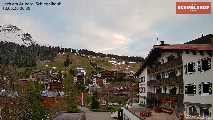 Archiv Foto Webcam Lech: Hotel Schmelzhof