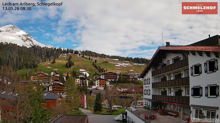 Archiv Foto Webcam Lech: Hotel Schmelzhof