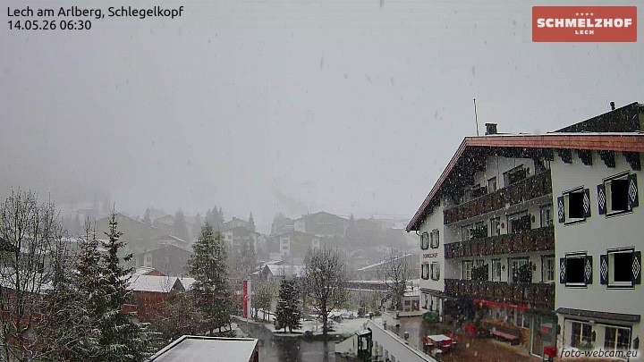 Archiv Foto Webcam Lech: Hotel Schmelzhof