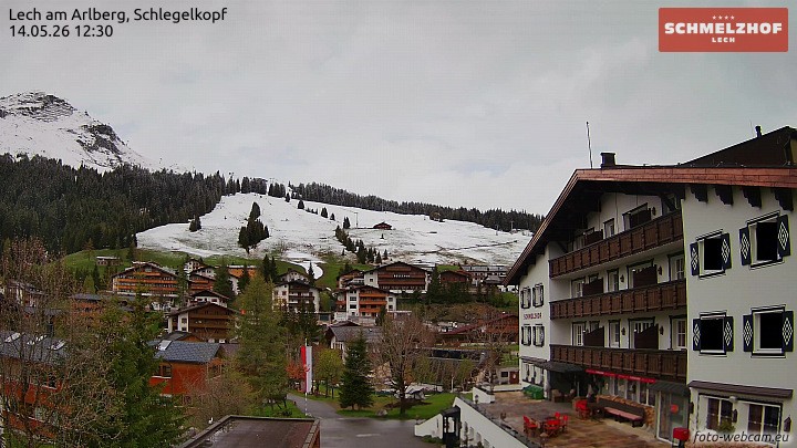 Archiv Foto Webcam Lech: Hotel Schmelzhof