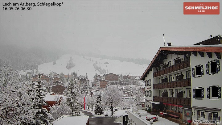 Archiv Foto Webcam Lech: Hotel Schmelzhof