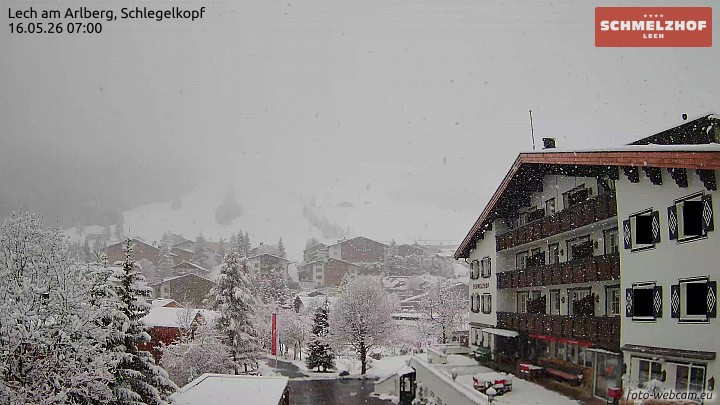 Archiv Foto Webcam Lech: Hotel Schmelzhof
