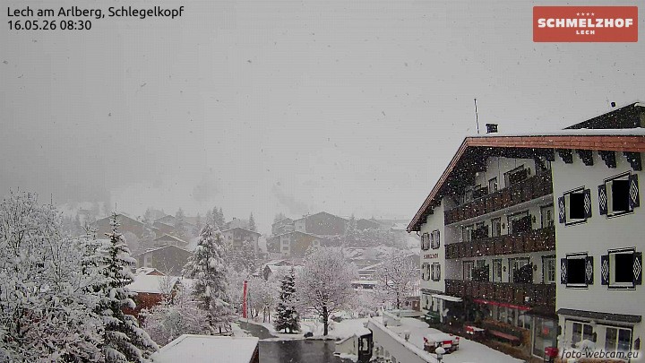 Archiv Foto Webcam Lech: Hotel Schmelzhof