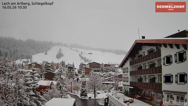 Archiv Foto Webcam Lech: Hotel Schmelzhof