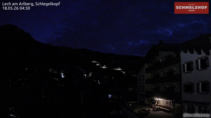 Archived image Webcam Hotel Schmelzhof (Lech)
