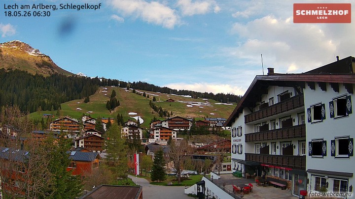 Archived image Webcam Hotel Schmelzhof (Lech)