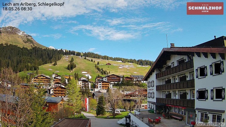 Archived image Webcam Hotel Schmelzhof (Lech)