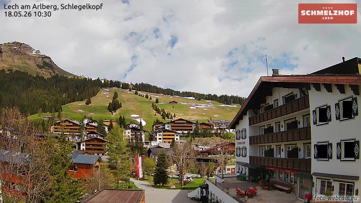Archived image Webcam Hotel Schmelzhof (Lech)