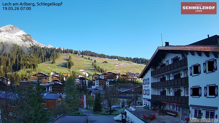 Archiv Foto Webcam Lech: Hotel Schmelzhof