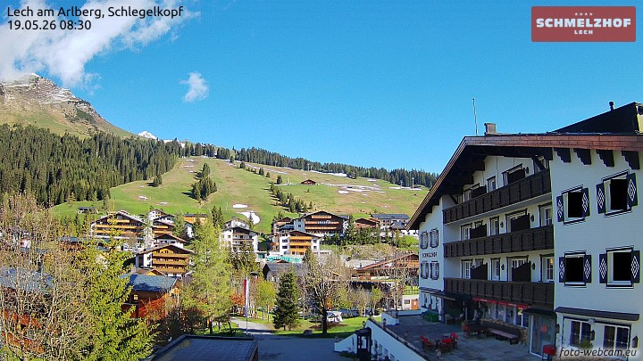 Archiv Foto Webcam Lech: Hotel Schmelzhof