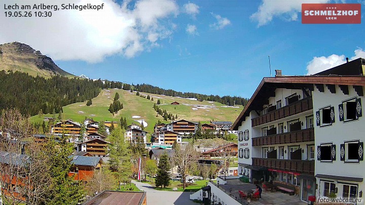 Archived image Webcam Hotel Schmelzhof (Lech)