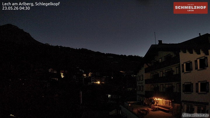 Archiv Foto Webcam Lech: Hotel Schmelzhof