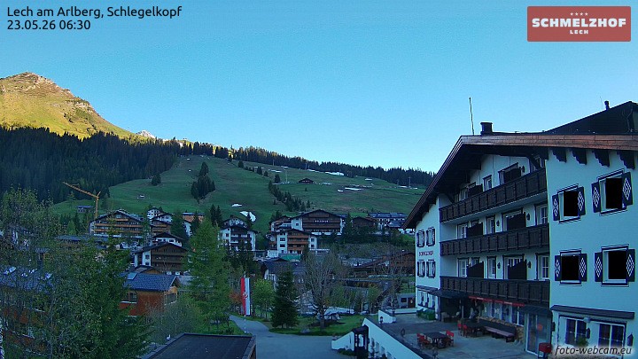 Archiv Foto Webcam Lech: Hotel Schmelzhof