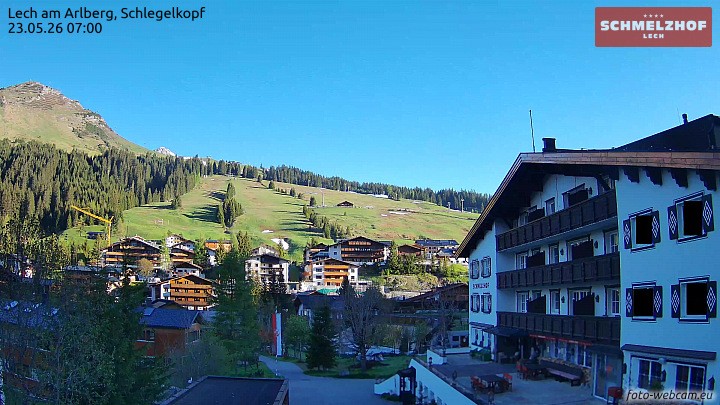 Archiv Foto Webcam Lech: Hotel Schmelzhof