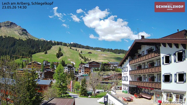 Archiv Foto Webcam Lech: Hotel Schmelzhof