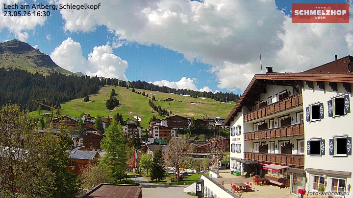 Archiv Foto Webcam Lech: Hotel Schmelzhof