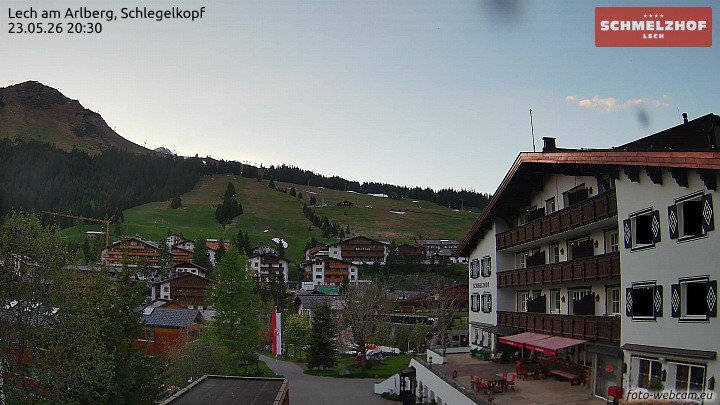 Archiv Foto Webcam Lech: Hotel Schmelzhof