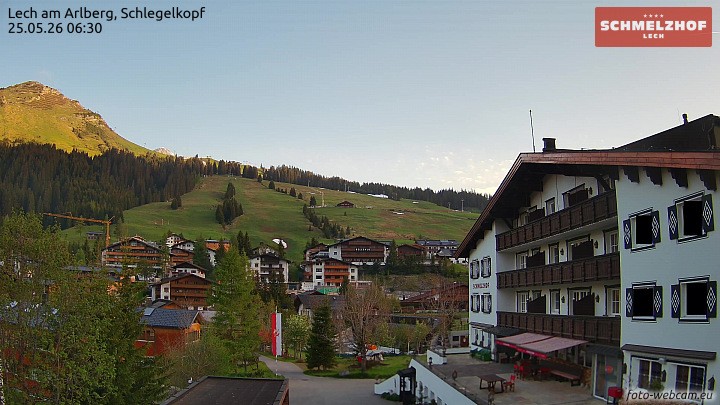Archiv Foto Webcam Lech: Hotel Schmelzhof