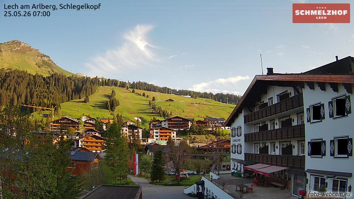 Archiv Foto Webcam Lech: Hotel Schmelzhof