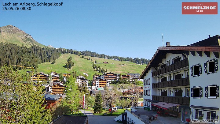 Archiv Foto Webcam Lech: Hotel Schmelzhof