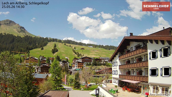 Archiv Foto Webcam Lech: Hotel Schmelzhof