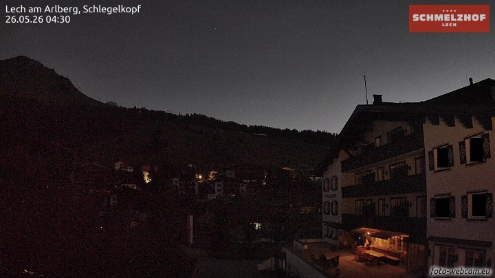 Archived image Webcam Hotel Schmelzhof (Lech)