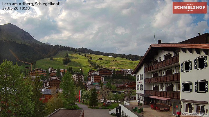 Archived image Webcam Hotel Schmelzhof (Lech)