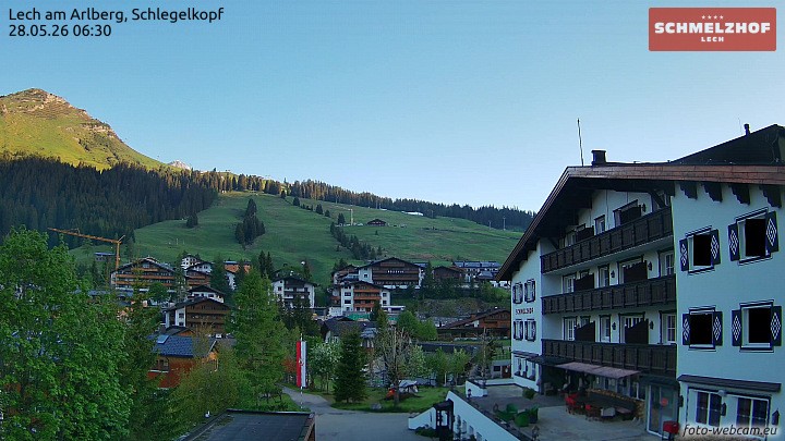 Archiv Foto Webcam Lech: Hotel Schmelzhof