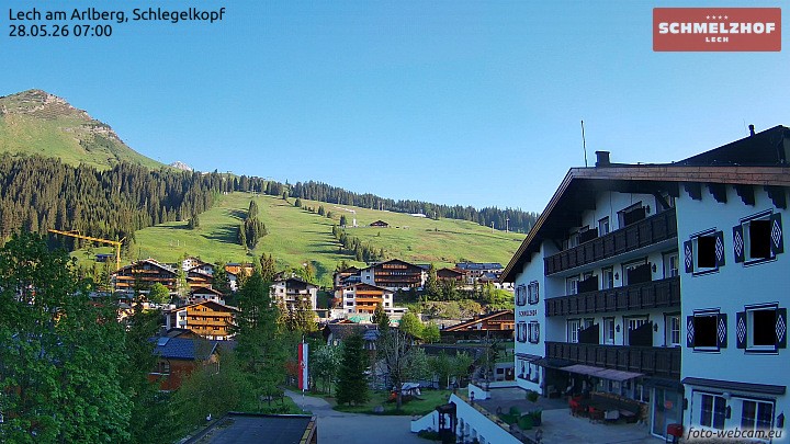 Archiv Foto Webcam Lech: Hotel Schmelzhof