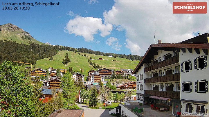 Archiv Foto Webcam Lech: Hotel Schmelzhof