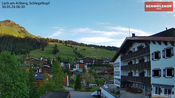 Archiv Foto Webcam Lech: Hotel Schmelzhof