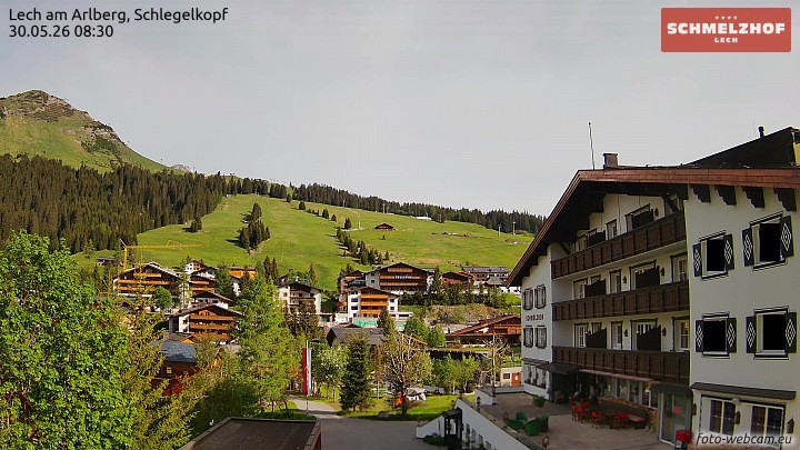 Archiv Foto Webcam Lech: Hotel Schmelzhof