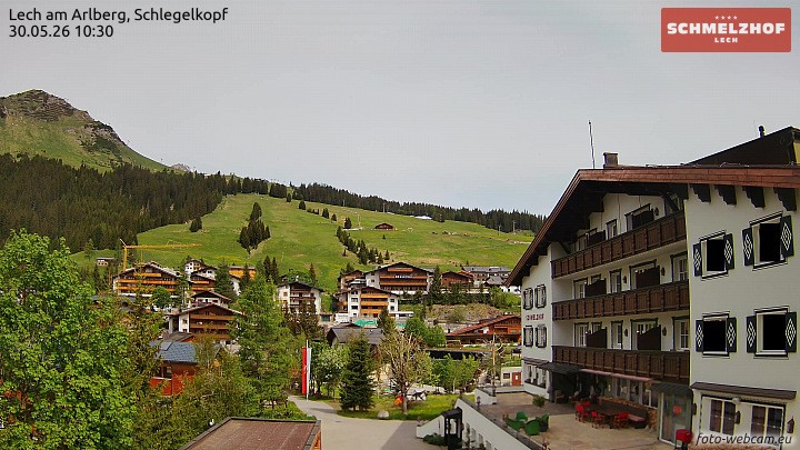 Archiv Foto Webcam Lech: Hotel Schmelzhof