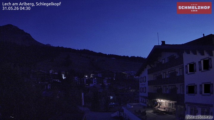 Archived image Webcam Hotel Schmelzhof (Lech)